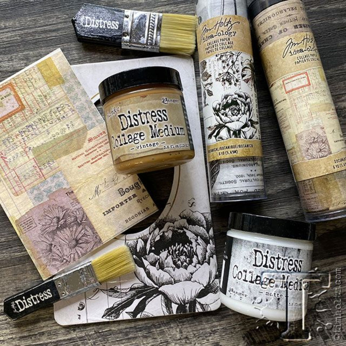 Tim Holtz - Distress Collage Medium / Gel para Pegar Estratificar y Sellar