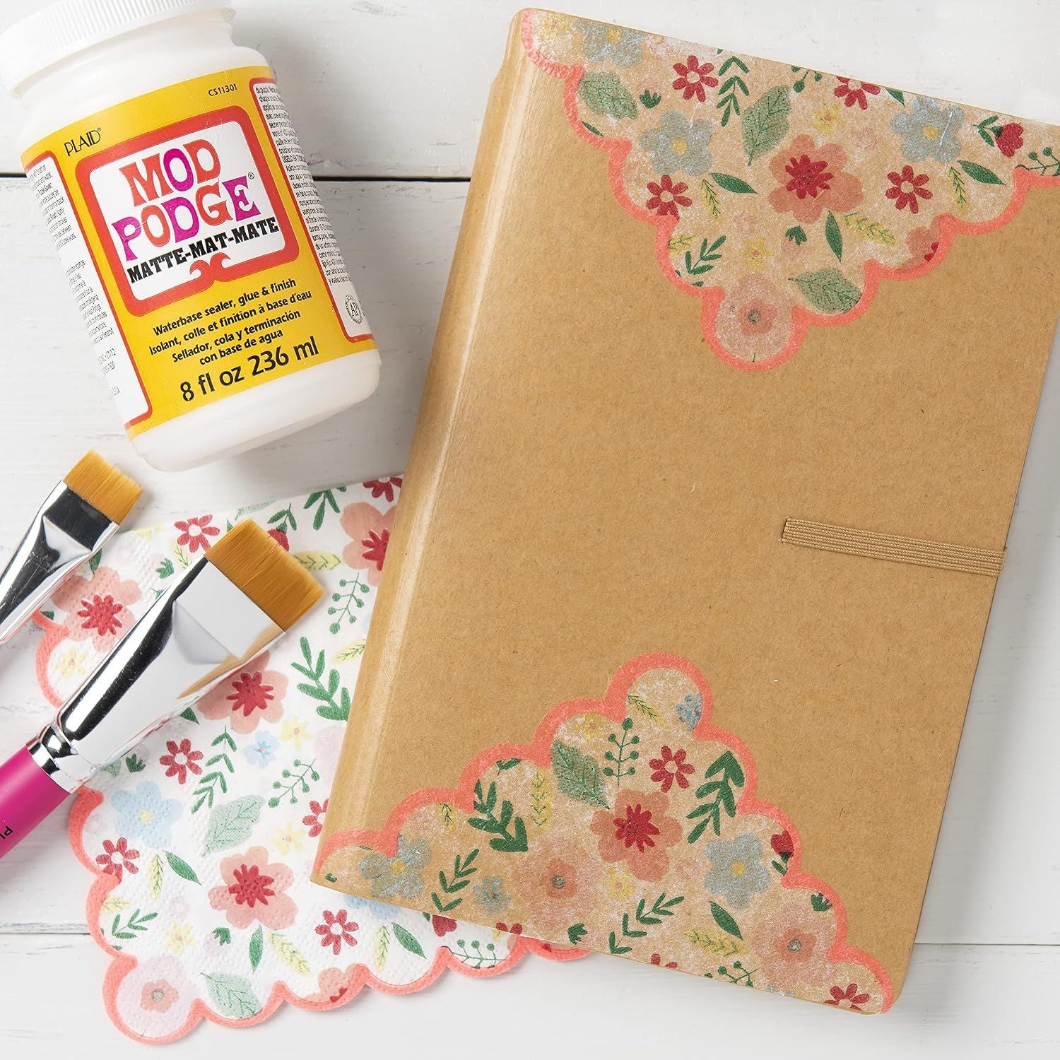 Mod Podge Matte 236 ml / Pegamento Barniz Sellador Acabado Mate Adhesivos / Pegamentos Plaid