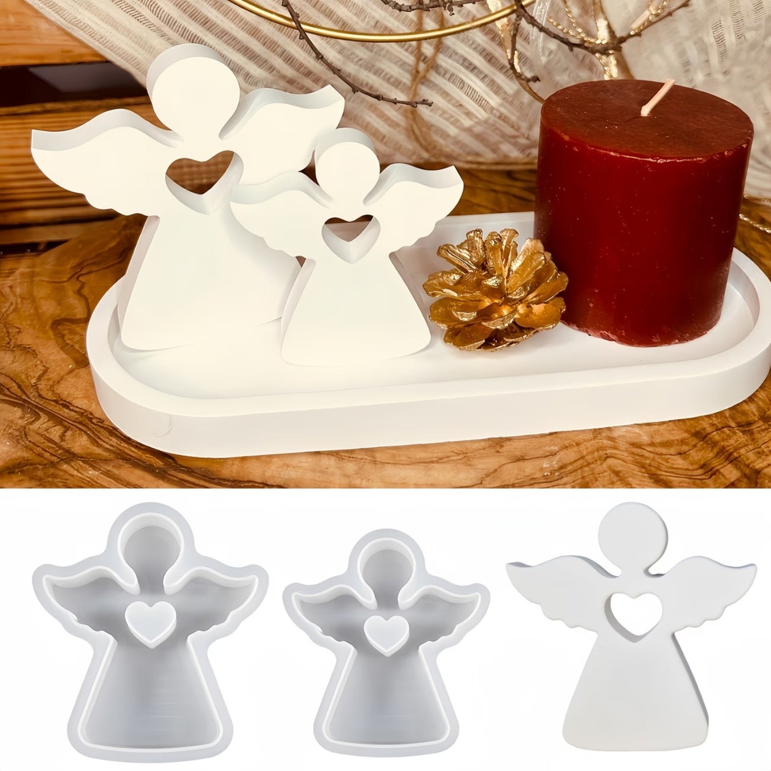 Set de Moldes de Silicón de Angelitos