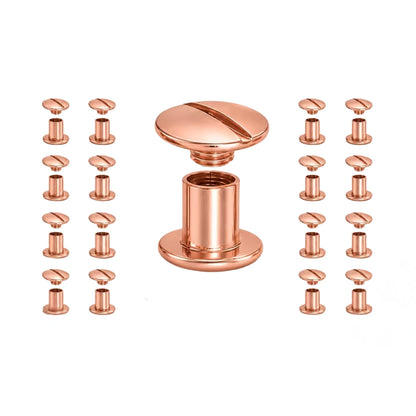 Tornillo Chicago Oro Rosa para Encuadernación 6mm
