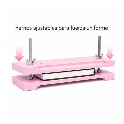 Prensa de Madera Rosa para Encuadernación Encuadernacion Hobbees