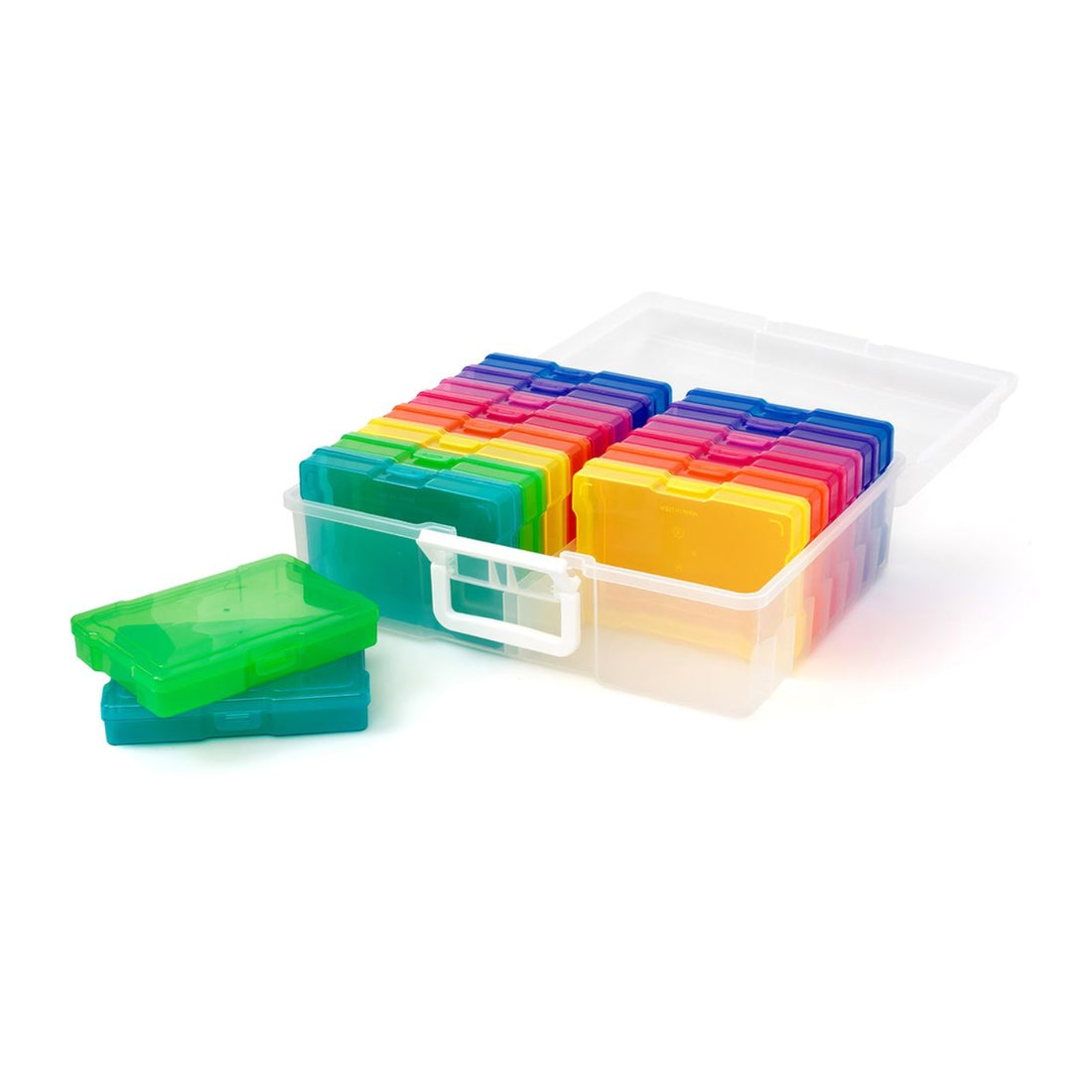 EA Translucent Plastic Storage / Organizador de Plástico con 16 Cajitas Almacenamiento y Organización We R Memory Keepers