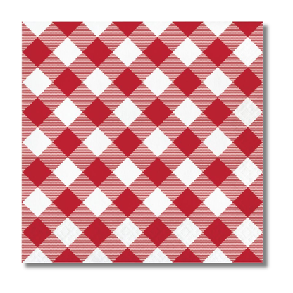 Servilleta de Papel Red Gingham 