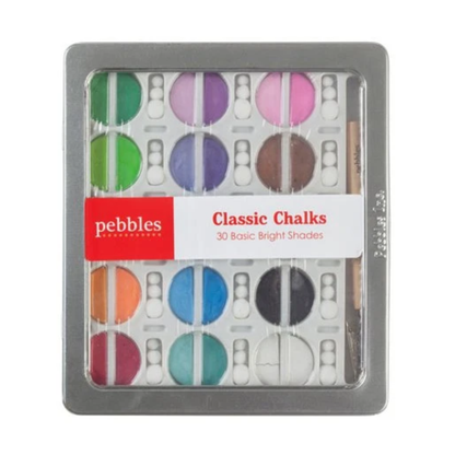 Chalk Set Basic Brights / Set de Gises Colores Brillantes Pasteles Pebbles