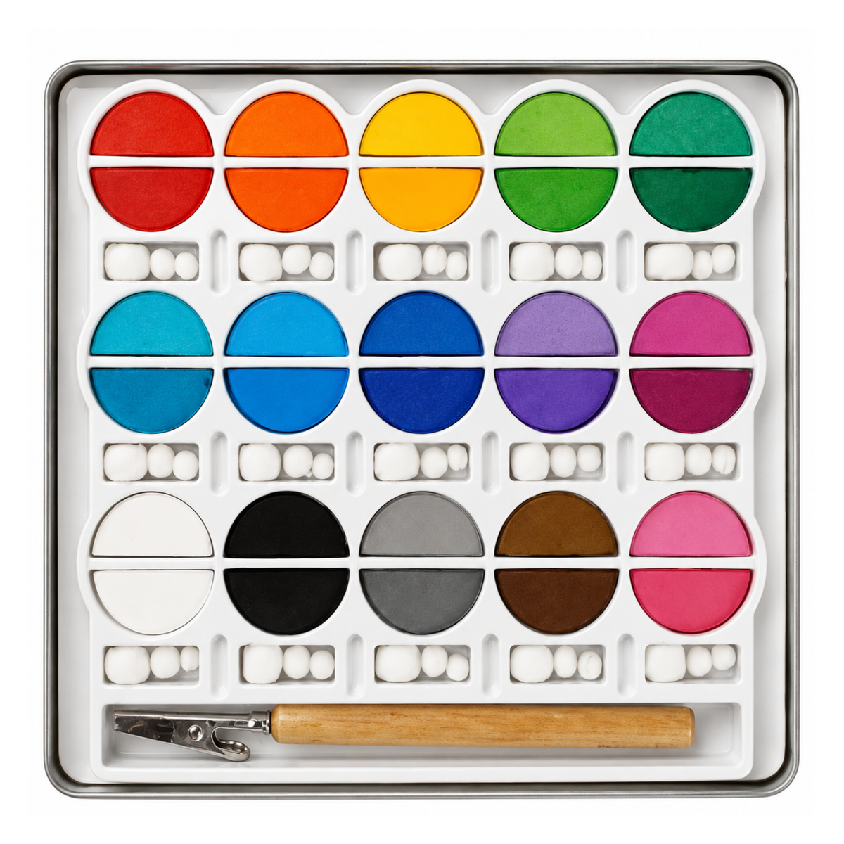 Chalk Set Basic Brights / Set de Gises Colores Brillantes Pasteles Pebbles