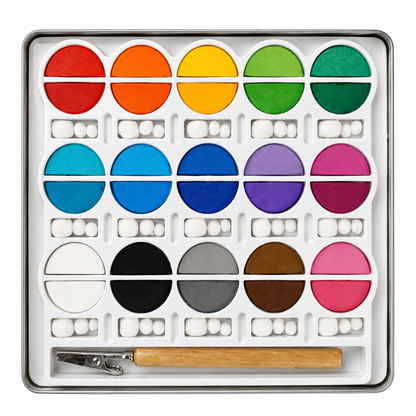 Chalk Set Basic Brights / Set de Gises Colores Brillantes Pasteles Pebbles