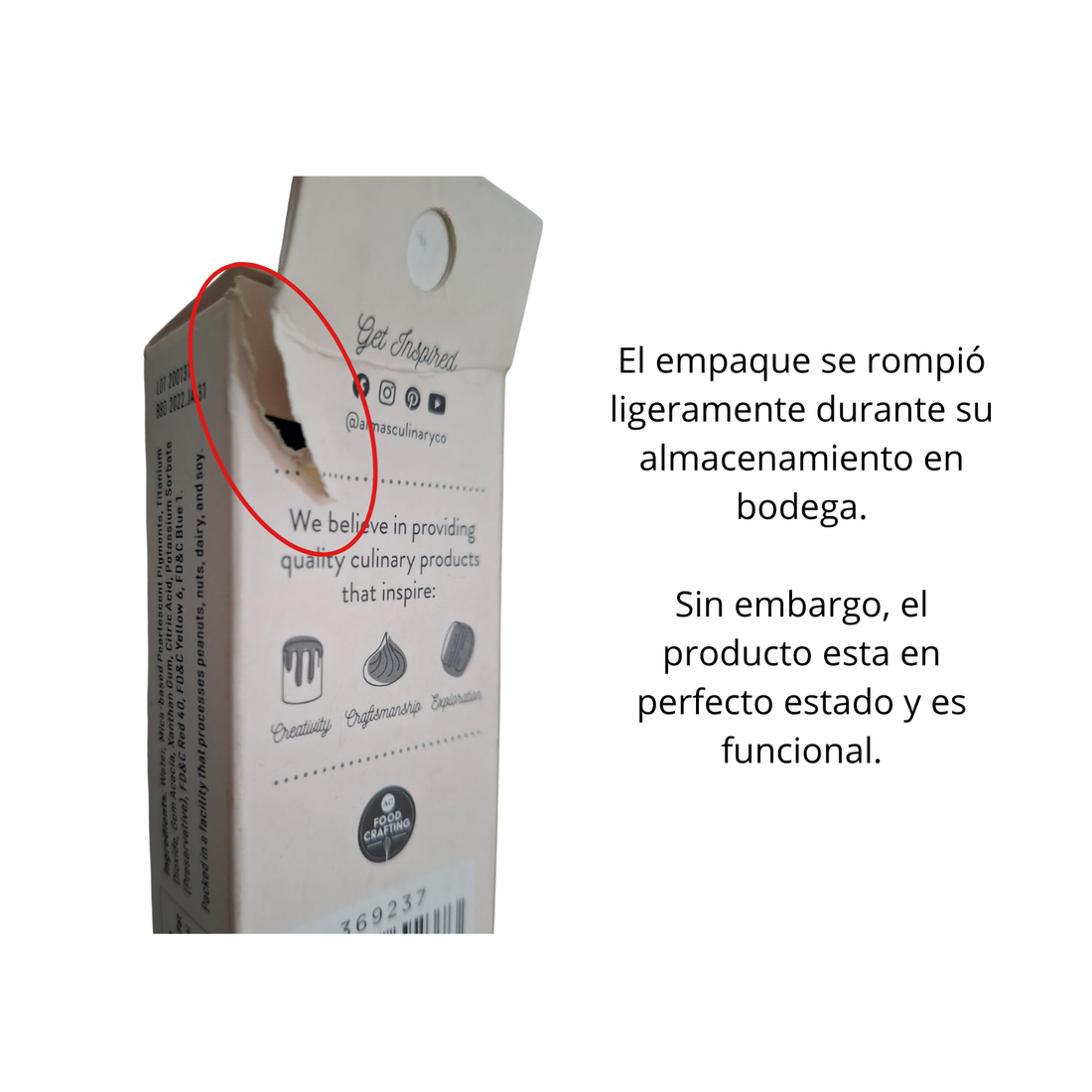EA Silver Edible Paint / Pintura Comestible Plateada Repostería Alma´s Culinary