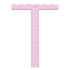 Regla T 15cm Rosa Encuadernacion Hobbees