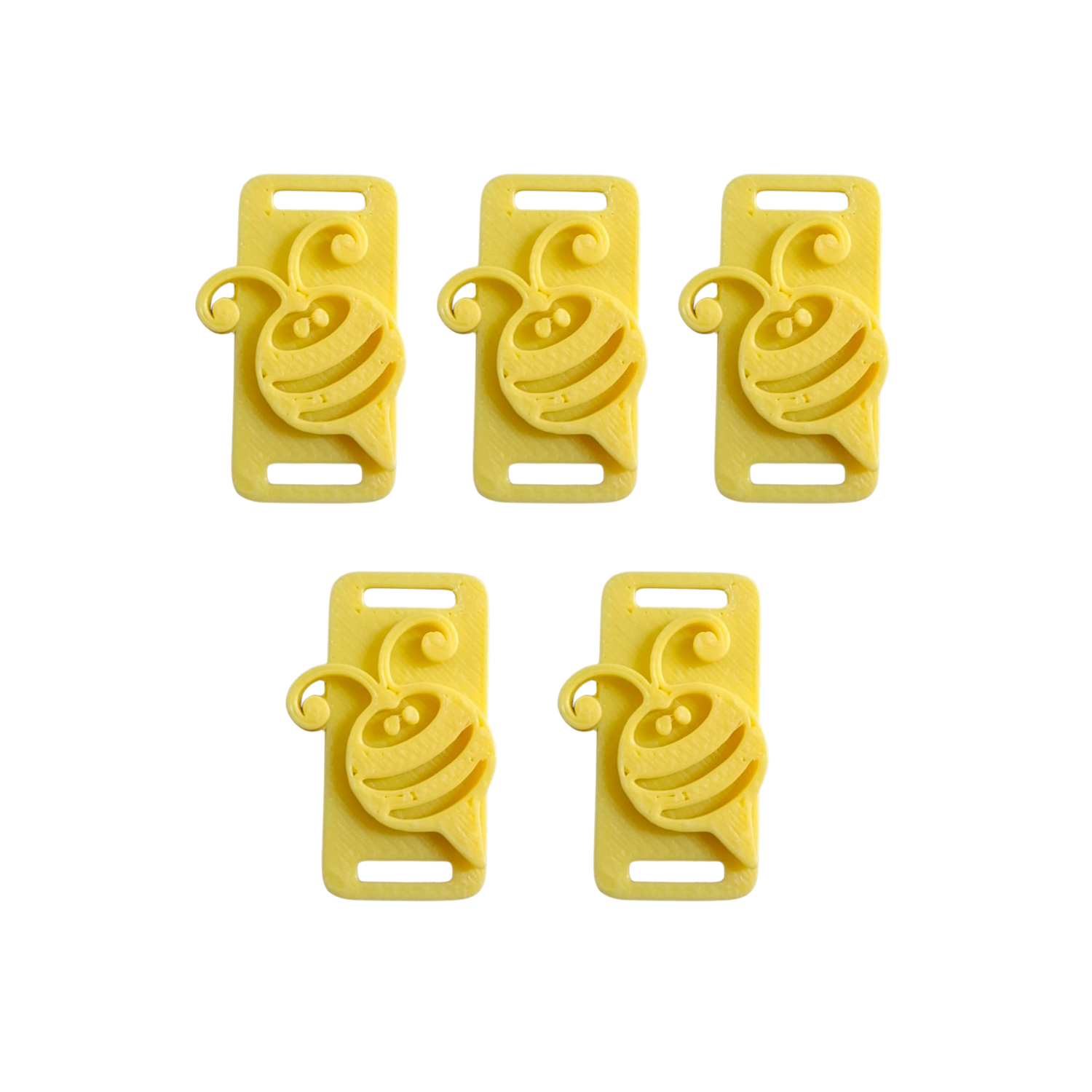 5 Charms Abeja para Encuadernación color Amarillo