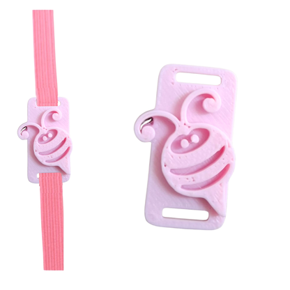 5 Charms Abeja para Encuadernación color Rosa