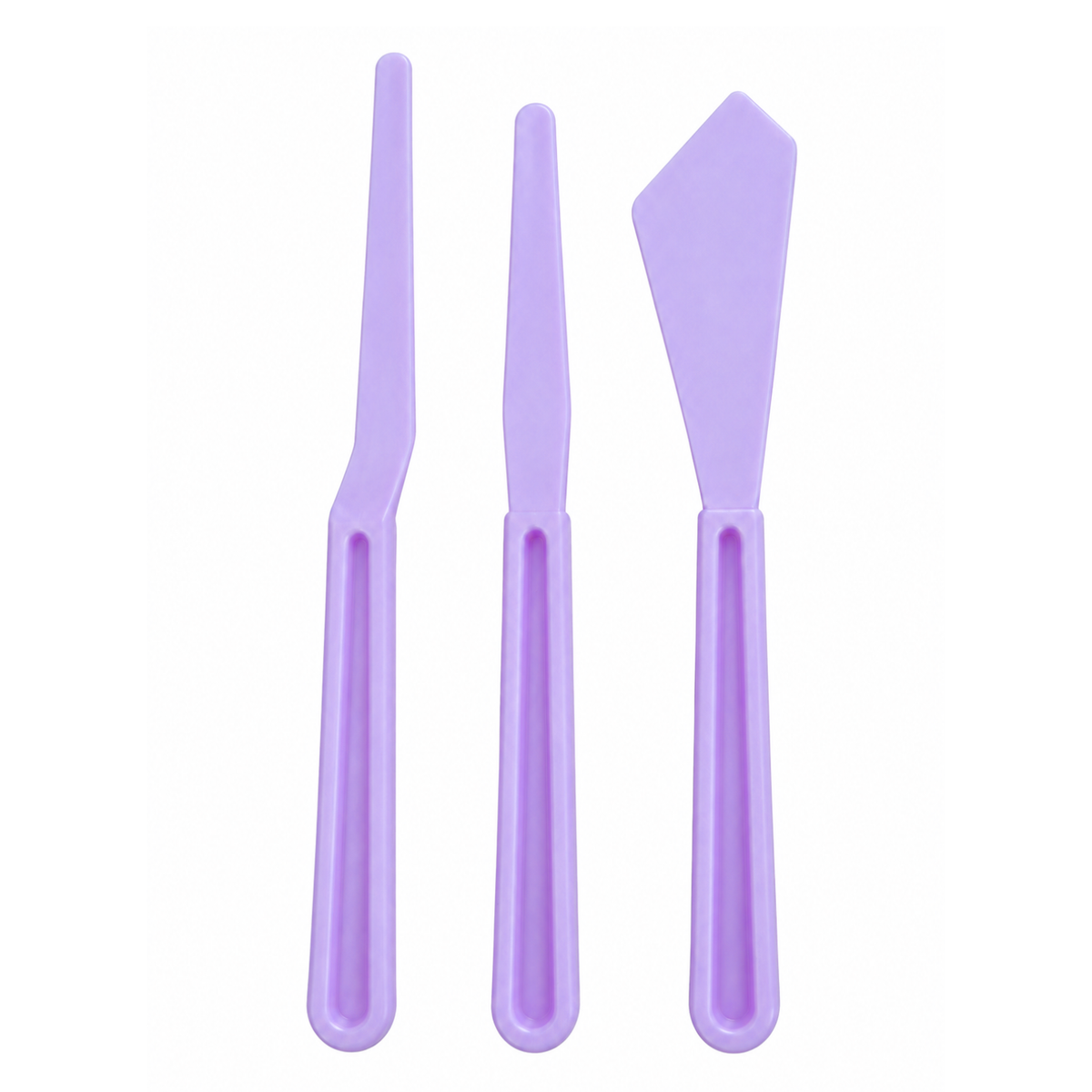 Set Plastic Palette Knives  / Set Espátulas de plástico Lila