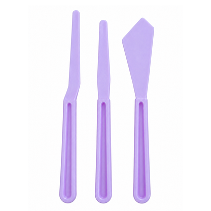 Set Plastic Palette Knives  / Set Espátulas de plástico Lila