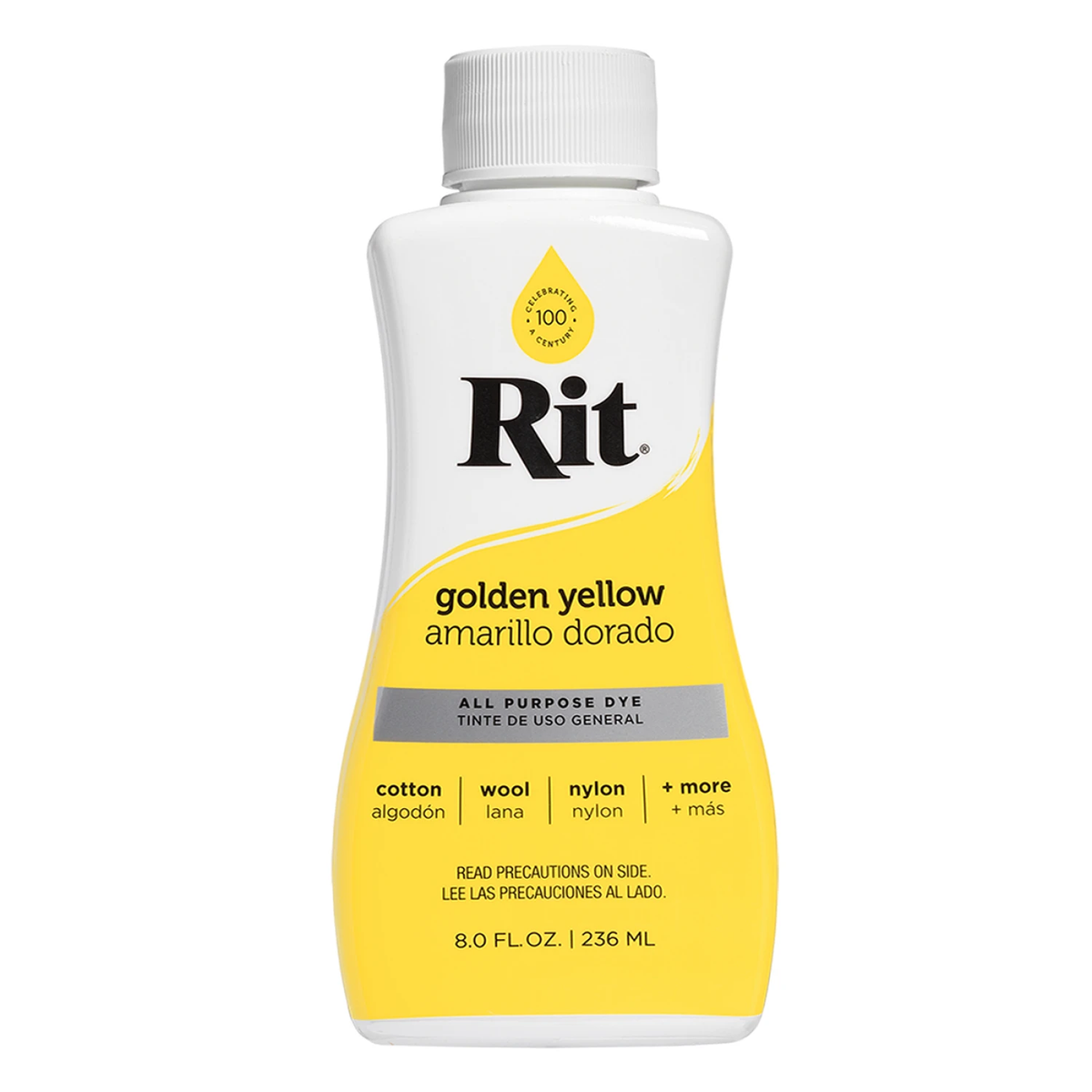 Rit Dye Liquid Golden Yellow / Líquido para Teñir Amarillo Dorado Pintura para Tela Rit