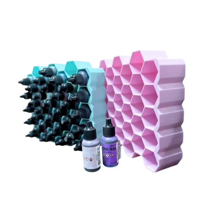 Organizador Panal para Tintas al Alcohol color Aqua Almacenamiento y Organización Hobbees