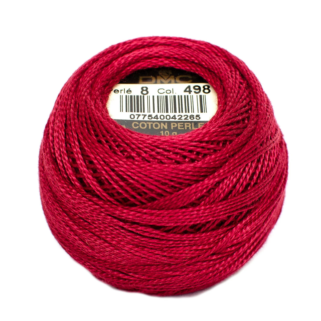 Pearl Cotton Balls No.8 Dark Christmas Red / Hilo Perlé No.8 Rojo Navidad Listones e Hilos DMC