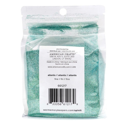 Spin It Extra Fine Glitter Atlantis / Diamantina Aqua Extra Fina Adornos / Embellishments We R Memory Keepers