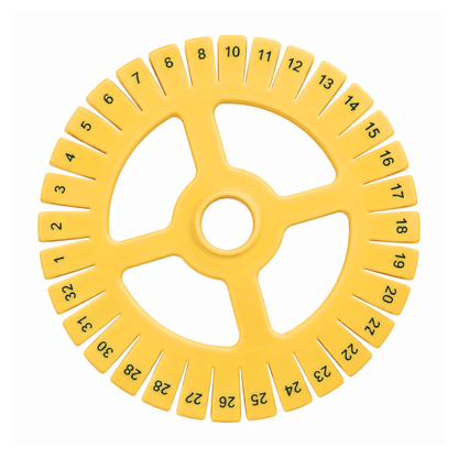 Disco de Trenzado Kumihimo / Disco para hacer Pulseras DIY Amarillo Costura Hobbees