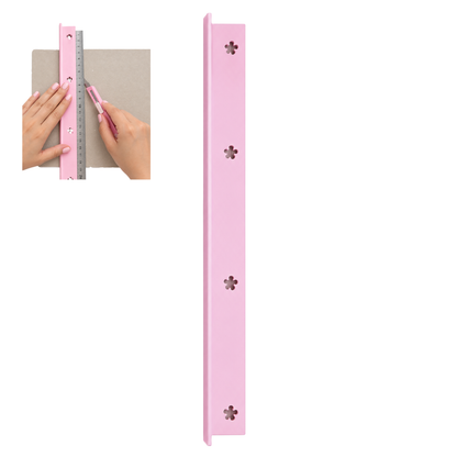 Guia Soporte Rosa para Regla 30 cm