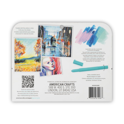 Pigment Pens Pastels / 12 Plumones Tempera Colores Pastel Colores y Plumones We R Makers