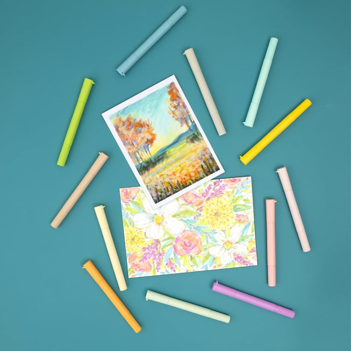 Pigment Pens Pastels / 12 Plumones Tempera Colores Pastel Colores y Plumones We R Makers