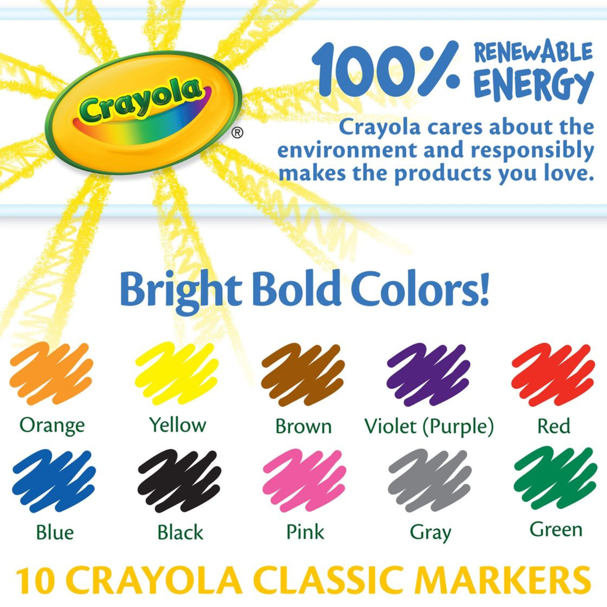 Fine Line Markers / 10 Marcadores Punta Fina Marcadores &amp; Plumones Crayola