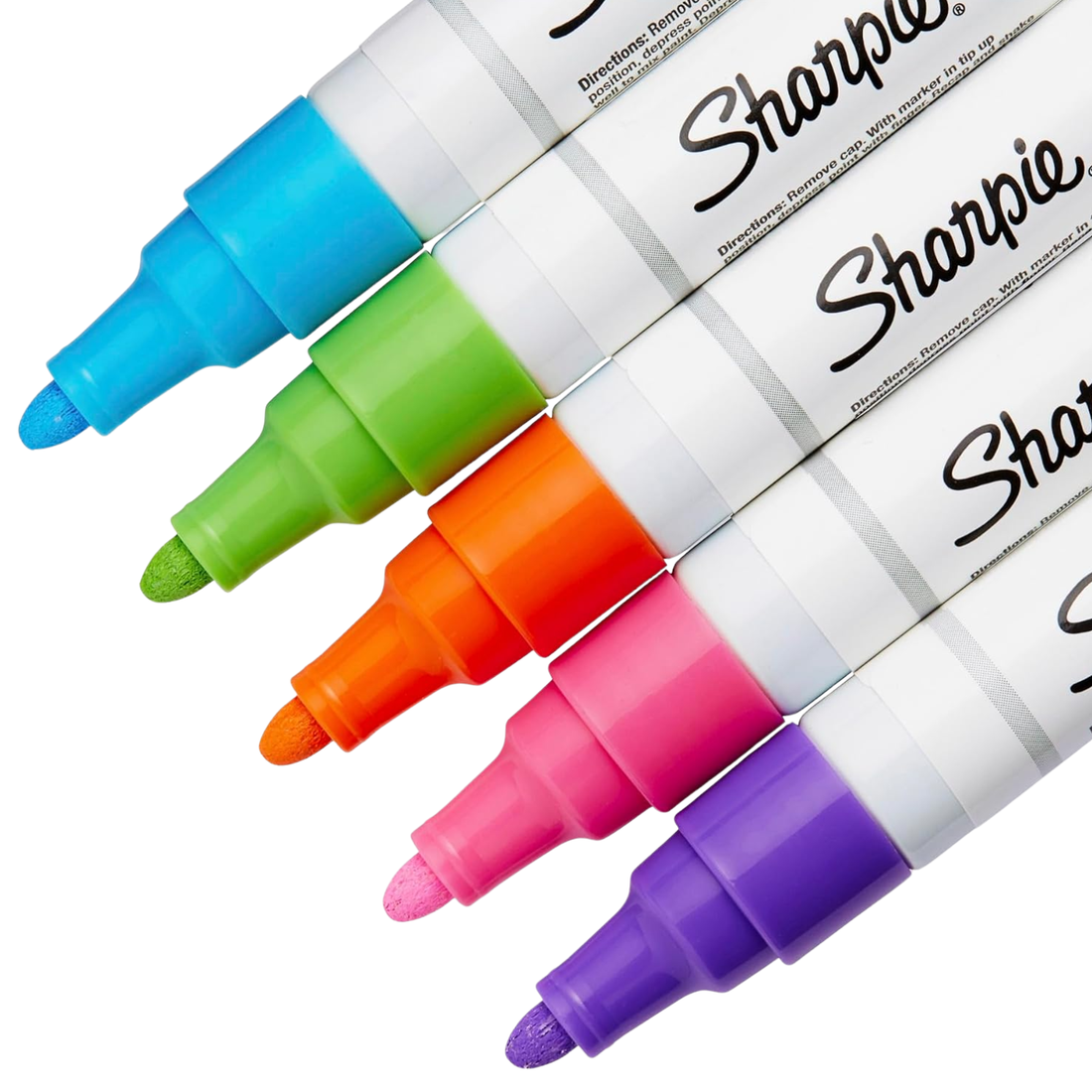 Medium Point Oil-Based Markers / 5 Marcadores de Colores Sharpie