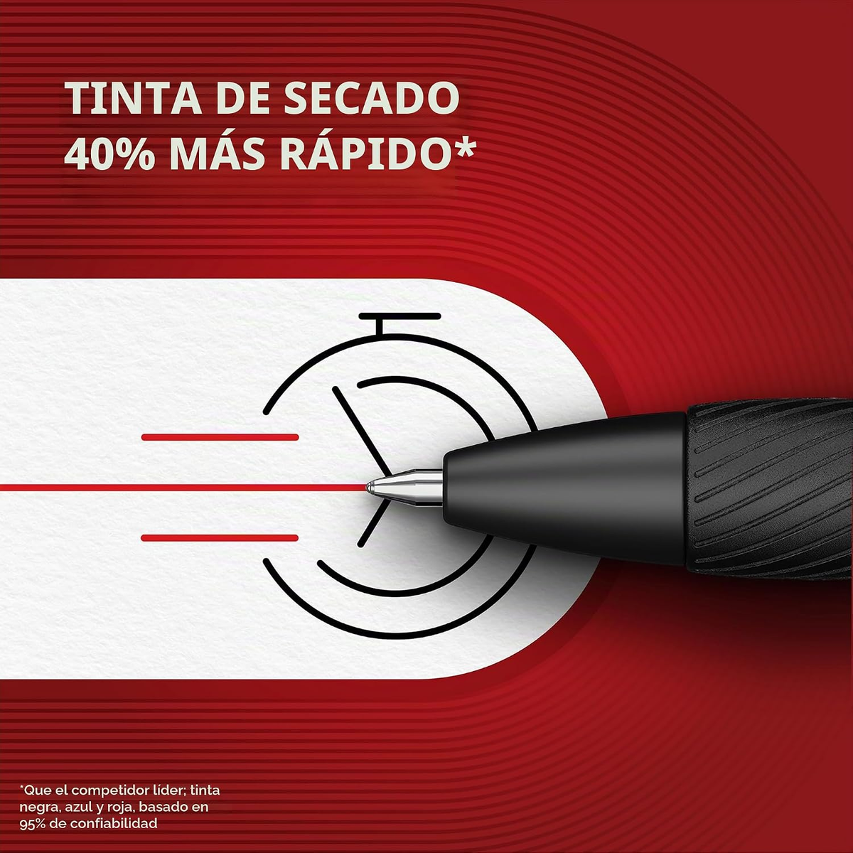 Bold Point S-Gel Pens / 4 Plumas de Gel Negro