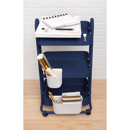 A La Cart Storage Cart / Carrito Organizador Navy Almacenamiento y Organización We R Memory Keepers
