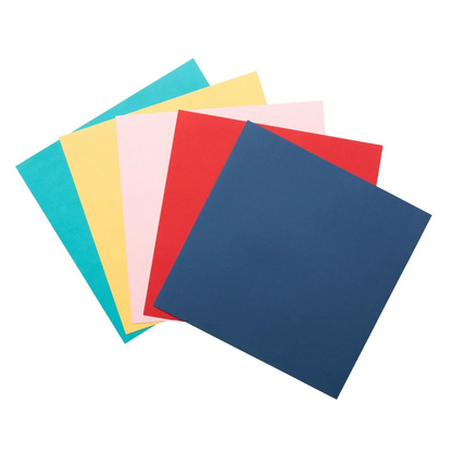 Smooth Cardstock Jewel Tone / Hojas Cartulina Colores Joya 12" hojas American Crafts