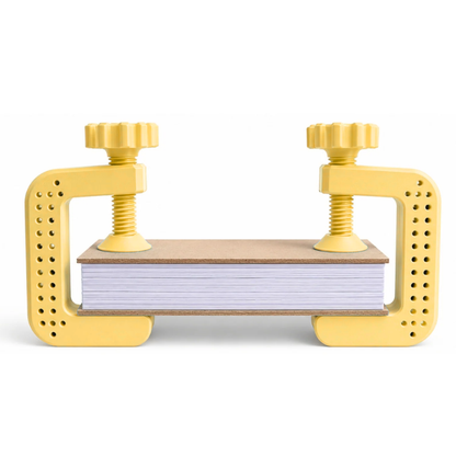 Set de 2 Mini Prensas Amarillo para Encuadernación Encuadernacion Hobbees