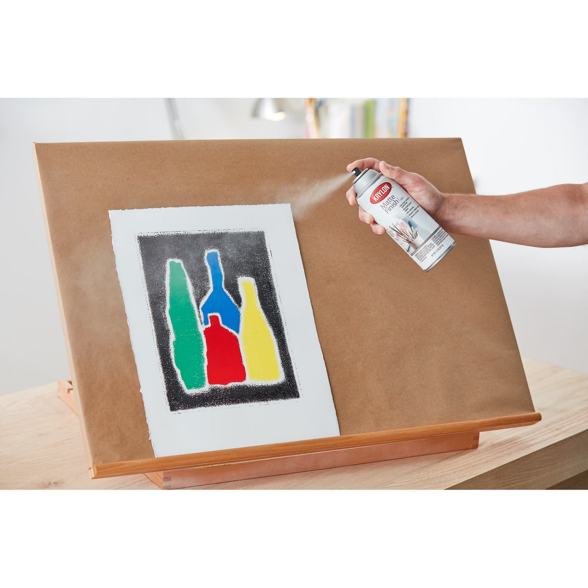 Matte Finish Spray Coating Clear / Aerosol de Recubrimiento Matte Adhesivos / Pegamentos Krylon