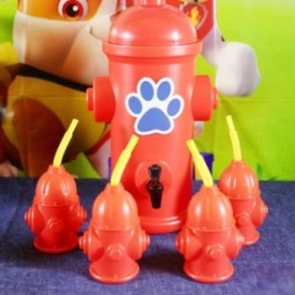 Fire Hydrant Cups w Straws / 8 Vasos de Hidrantes con Popote Fiestas Novelty