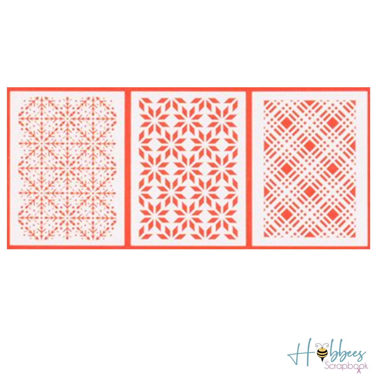 Peppermint Kisses Stencils / 3 Plantillas Navideñas Esténciles / Plantillas Vicki Boutin