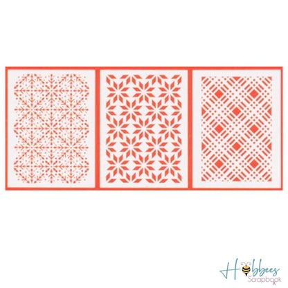 Peppermint Kisses Stencils / 3 Plantillas Navideñas Esténciles / Plantillas Vicki Boutin