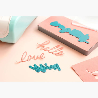 Script Words Revolution Die / Suajes Frases Dados de Corte / Suajes / Troqueles We R Memory Keepers