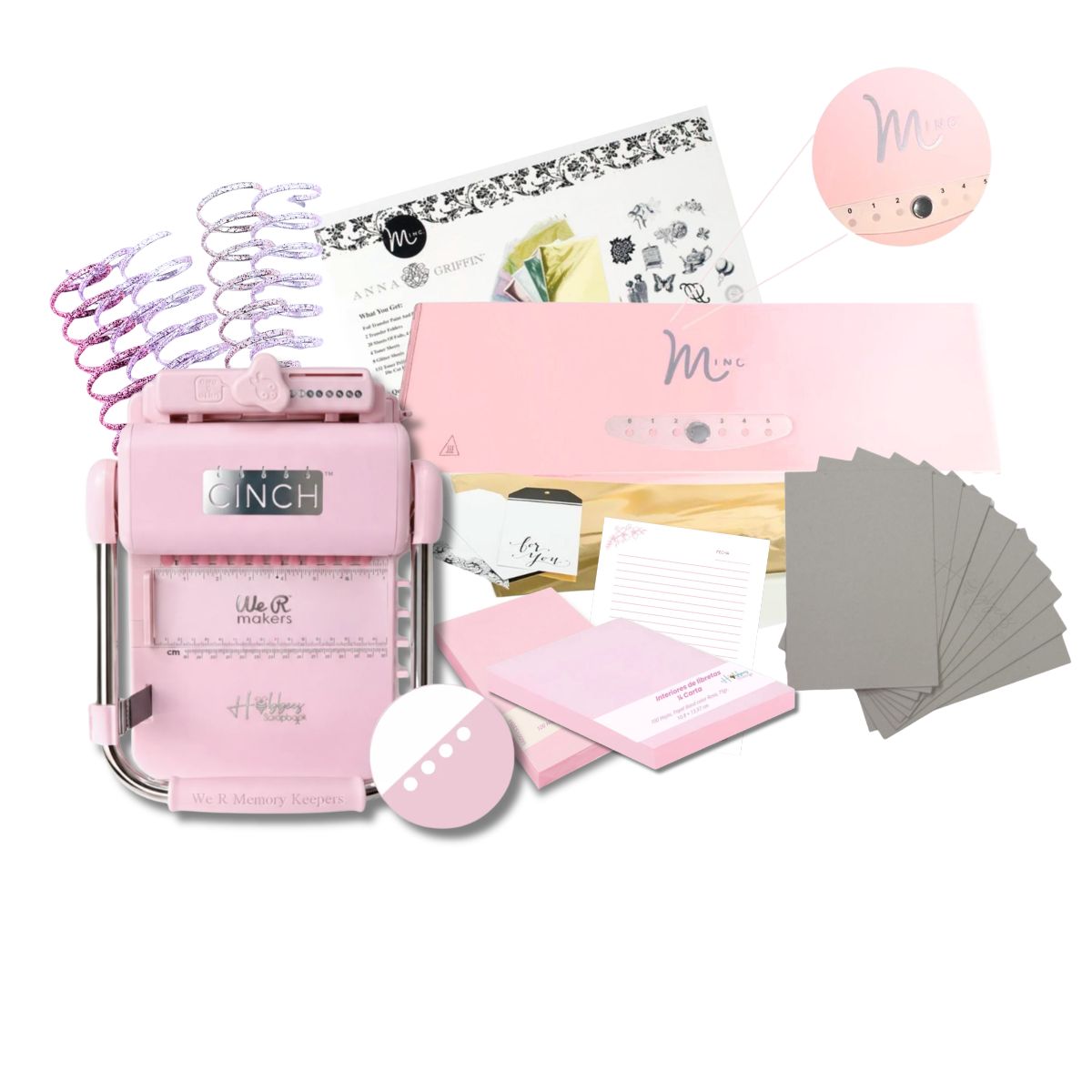 Bundle Creativo Hobbees – Edición Rosa Máquinas We R Memory Keepers