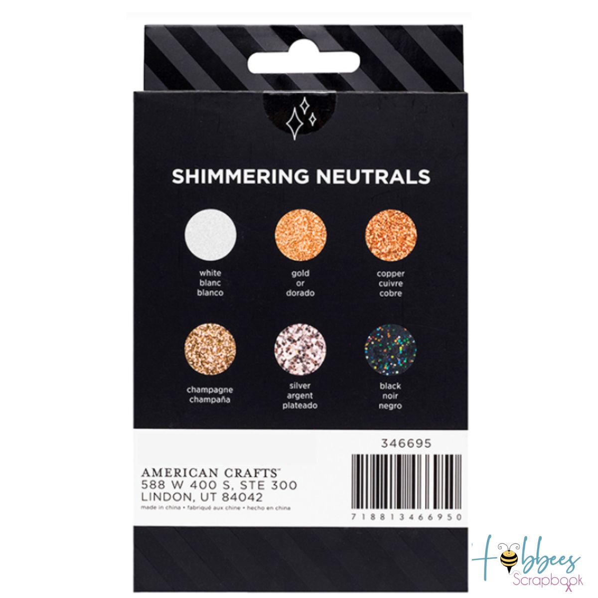 Glitter Value Pack Neutrals / Paquete de 6 Diamantinas Colores Neutros