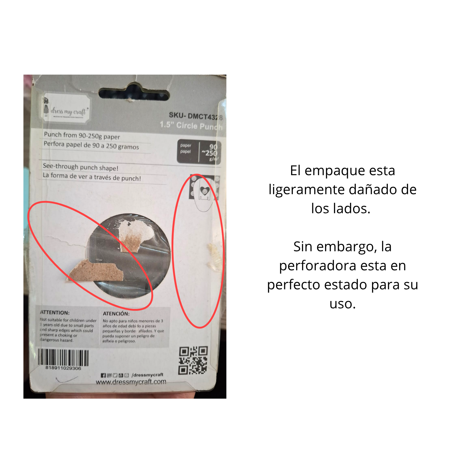 EA Circle Punch 1.5" / Perforadora de Círculo 3.8 cm Descontinuado Dress My Craft
