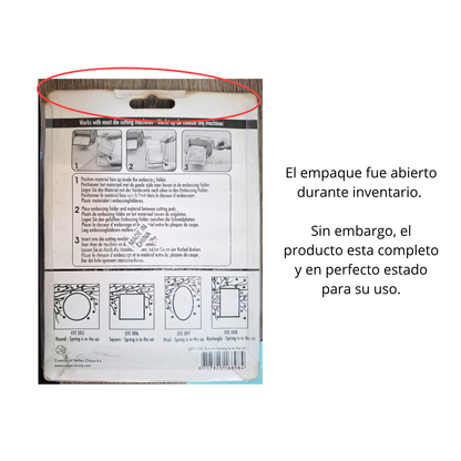 EA Spring in the air Round Embossing Folder / Folder de Grabado de Marco Circular con Flores Folders de Grabado Nellie Snellen