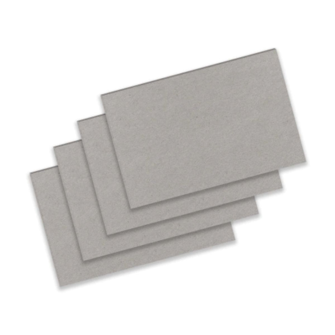 10 Piezas Cartón Gris para Libretas 1/4 Carta Encuadernacion Hobbees