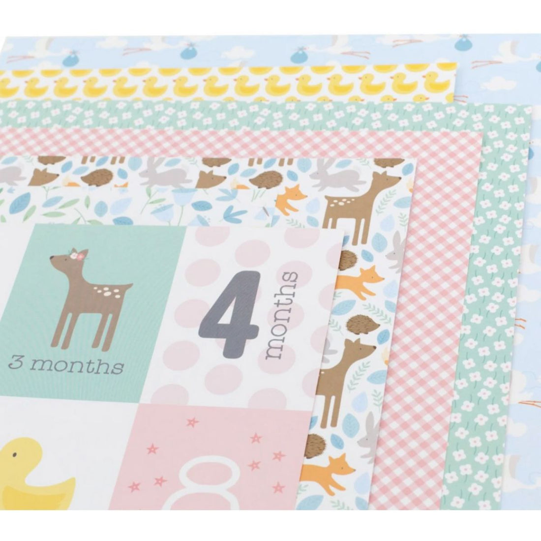 Lullaby Paper Pad / Block de Papel para Bebé 6&quot; x 6&quot; Papel Pebbles
