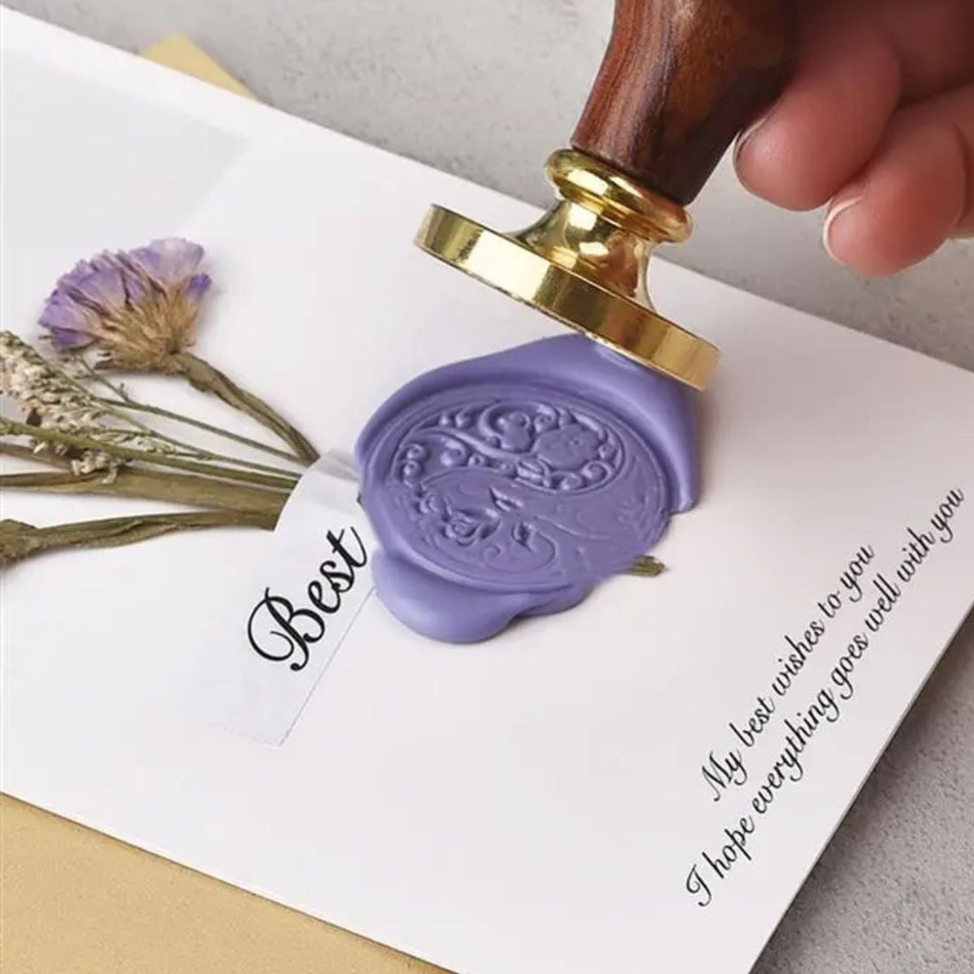 Perlas De Lacre Para Sellos Lila Adornos / Embellishments Mintopía