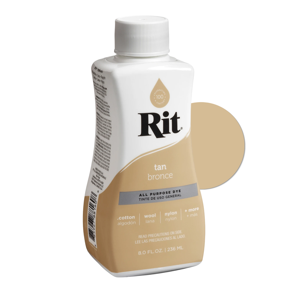 Rit Dye Liquid Tan / Líquido para Teñir Tostado Pintura para Tela Rit