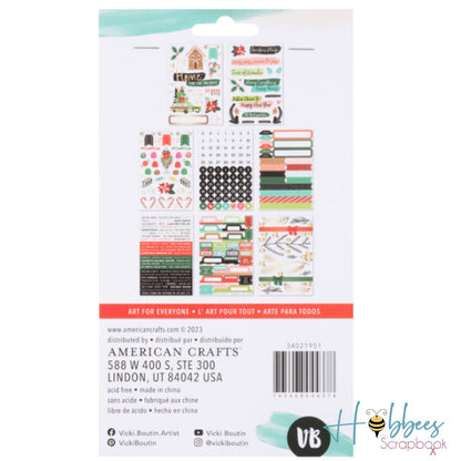 Peppermint Kisses Sticker Book / Pegatinas de Navidad Stickers Vicky Boutin