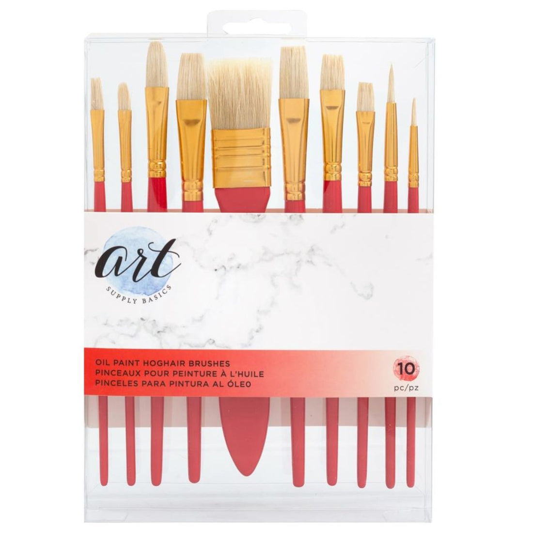 Oil Paint Hoghair Brushes / Pinceles de Pelo de Cerdo para Óleo Pinceles y Brochas Art Supply Basics