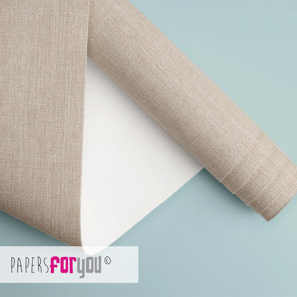 Lino Estampado Español para Encuadernación Light Beige Encuadernacion Papers For You