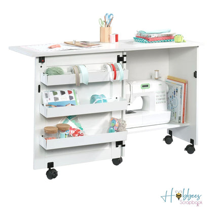 Rolling Sewing Cart Storage / Mueble para Manualidades con Ruedas Almacenamiento y Organización Sauder