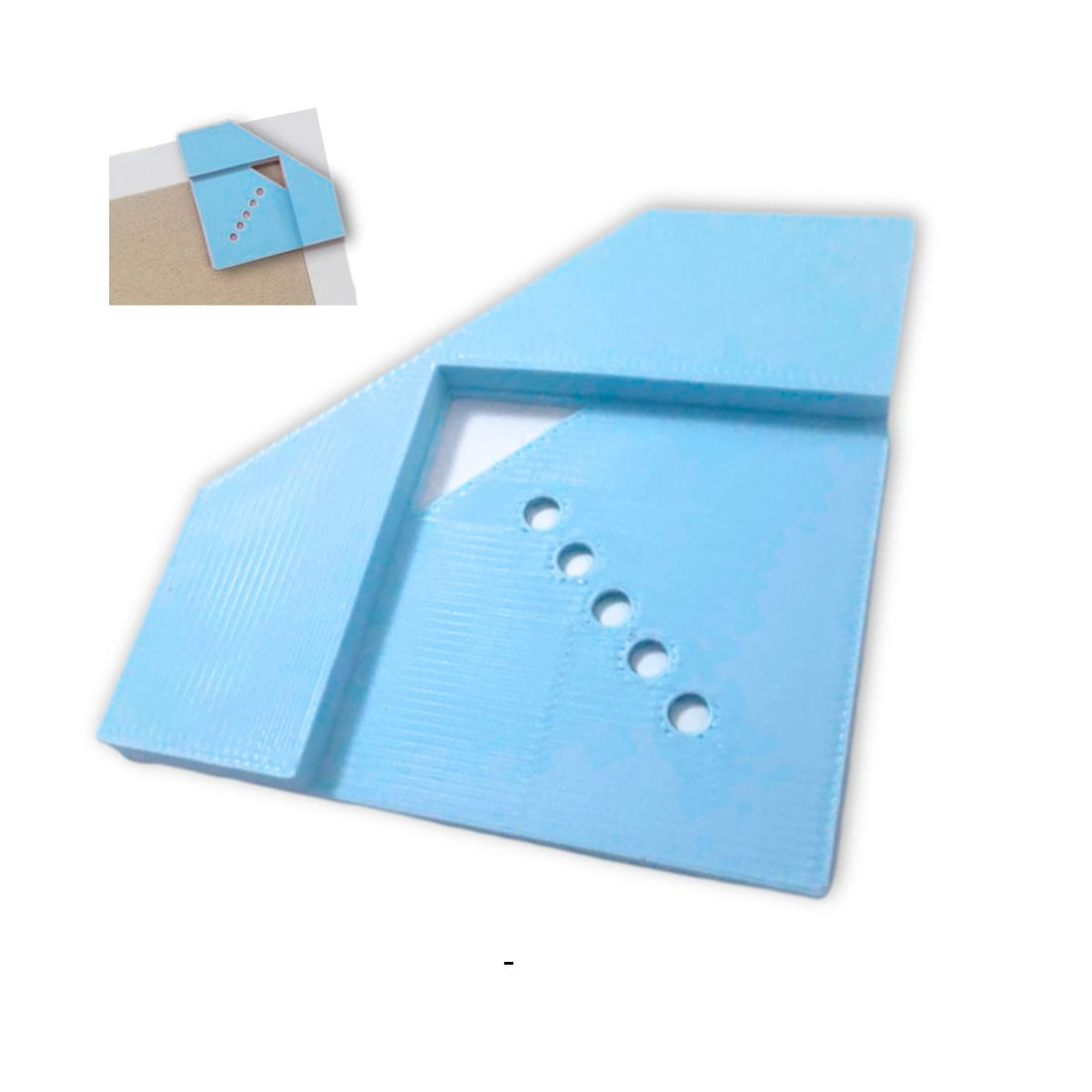 Esquinero Azul Guía de Corte para Encuadernación Y Elástico Encuadernacion Hobbees