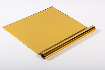 Rollo de Foil Metalizado Dorado Gold 3 Mts Descontinuado Foil Multicolor