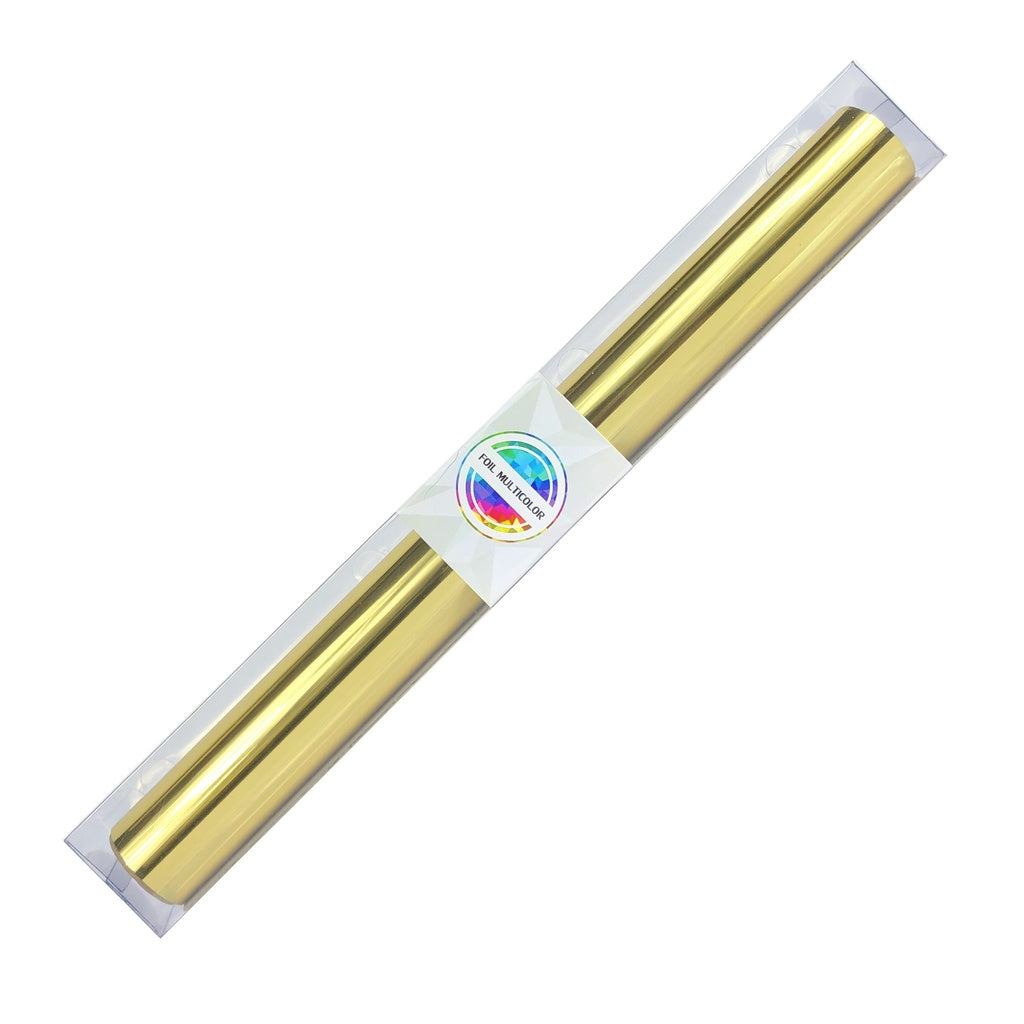 Rollo de Foil Metalizado Dorado Gold 3 Mts Descontinuado Foil Multicolor